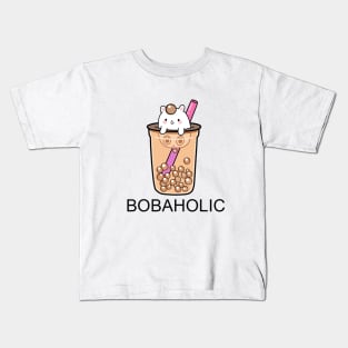 Bobaholic Unicorn! Kids T-Shirt